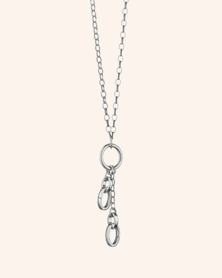 22" "Design Your Own" Short Charm Chain Necklace, 2 Charm Stations thumbnail