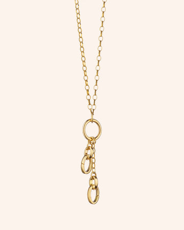 22" "Design Your Own" Small Charm Chain Necklace, 2 Charm Stations