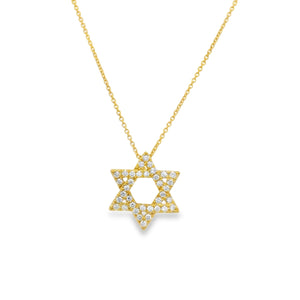 18K Yellow Gold Star of David - SODCHYD23