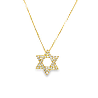 18K Yellow Gold Star of David - SODCHYD23 thumbnail