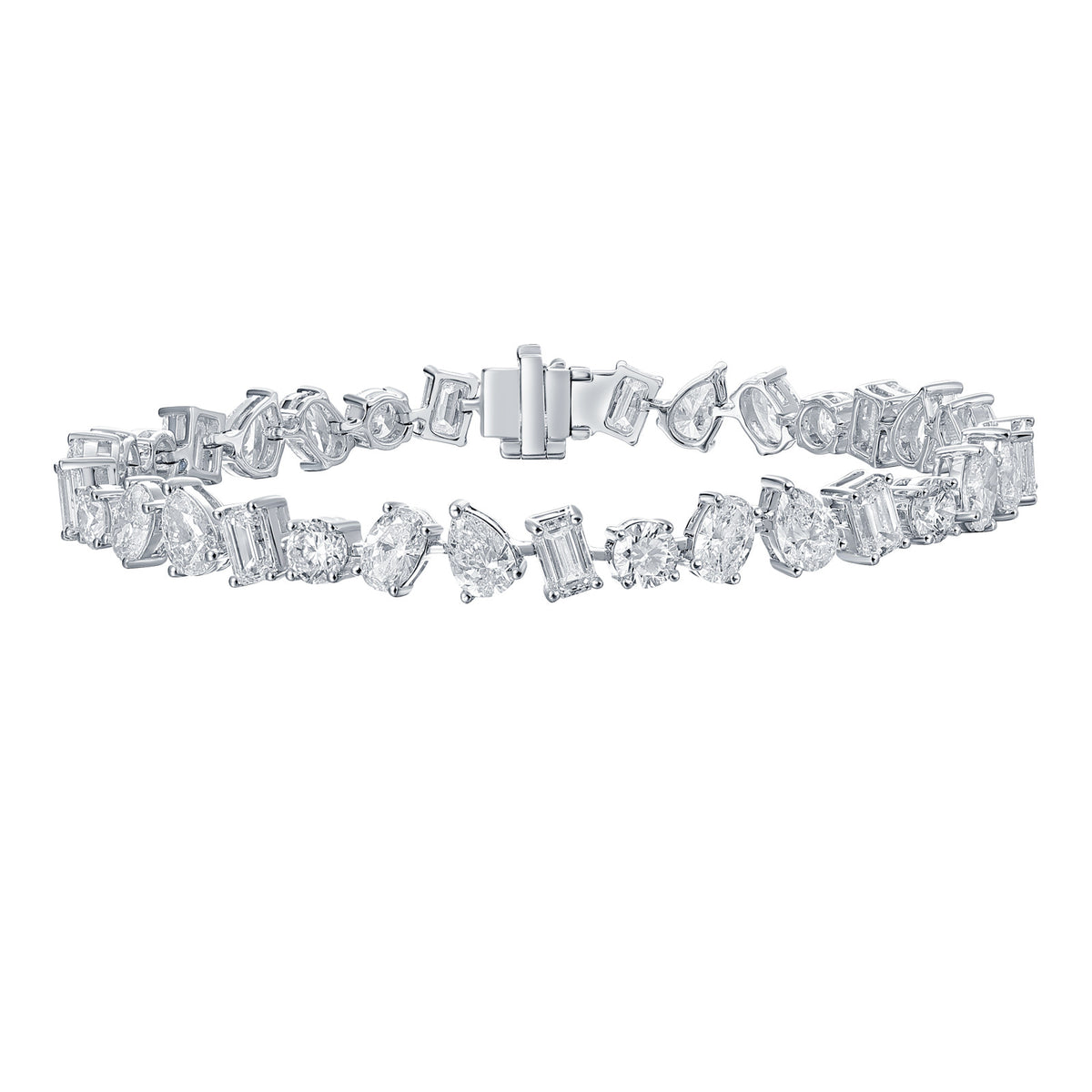 Lab Grown Fancy Shape Diamond Bracelet