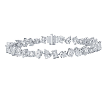 Lab Grown Fancy Shape Diamond Bracelet