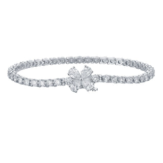 Lab Grown Diamond Flower Bracelet thumbnail