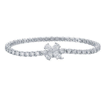 Lab Grown Diamond Flower Bracelet