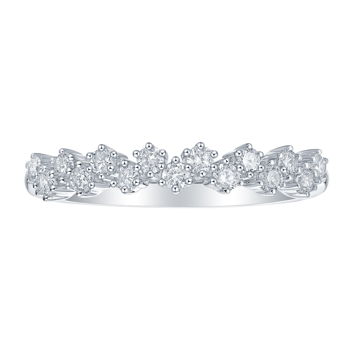 Lab Grown Diamond Double Row Ring