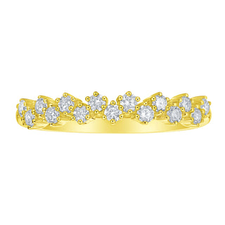 Lab Grown Diamond Double Row Ring thumbnail