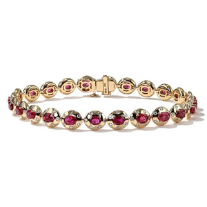 Aurum Oval Ruby Bracelet