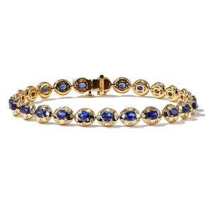 Aurum Oval Sapphire Bracelet