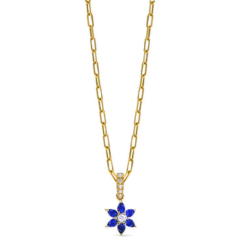Daffodil Garden Sapphire and Diamond Pendant