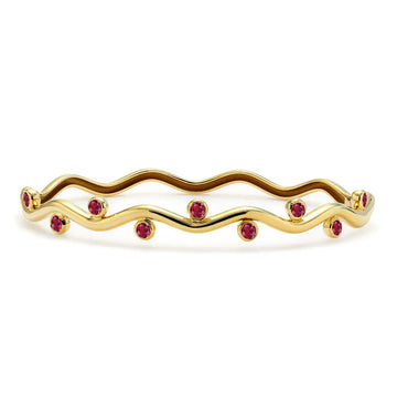 Riva Wavy Diamond Bangle