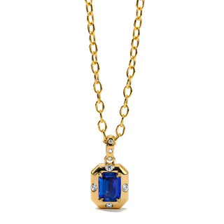 Aurum Octagonal Sapphire Pendant thumbnail