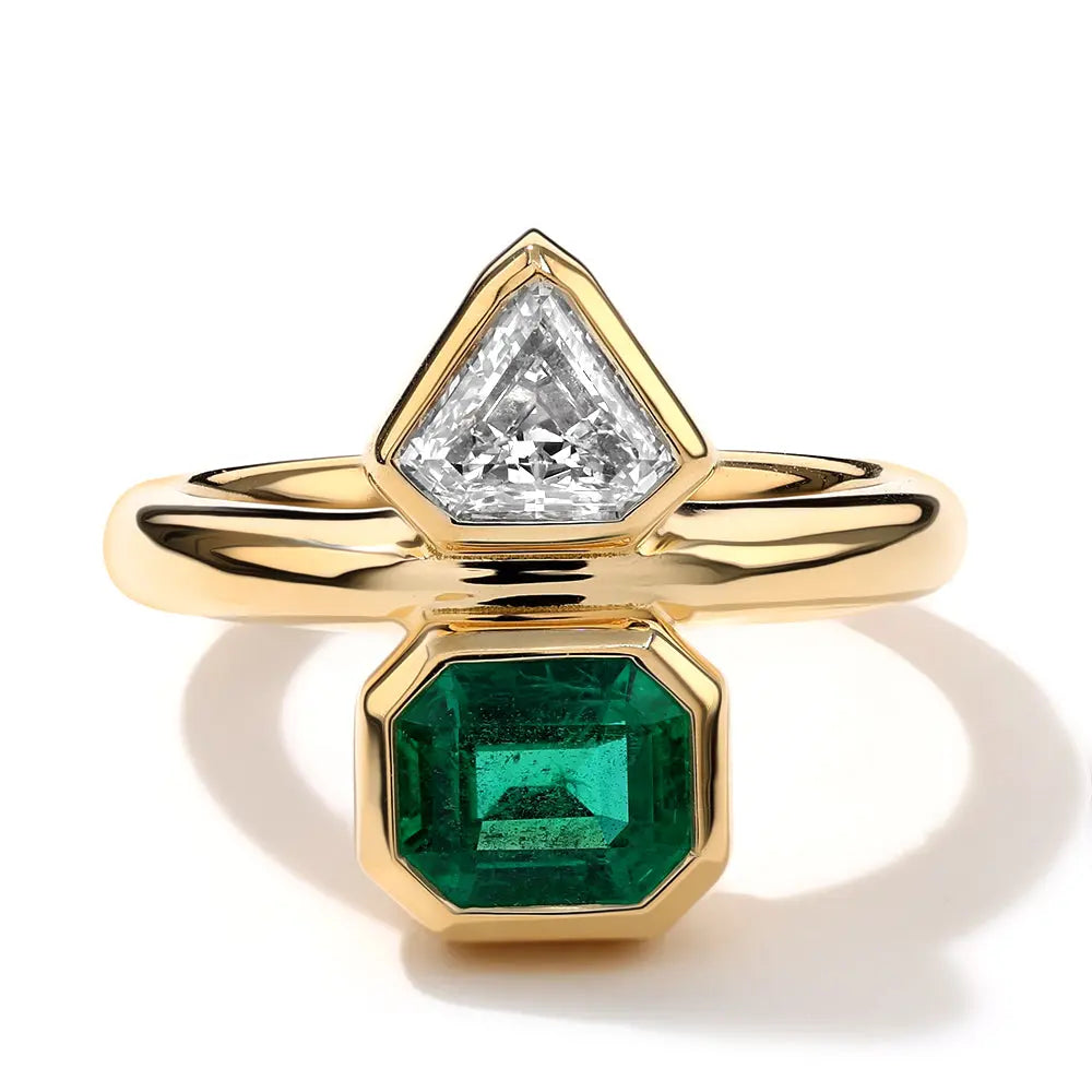 Emerald and Diamond Ring