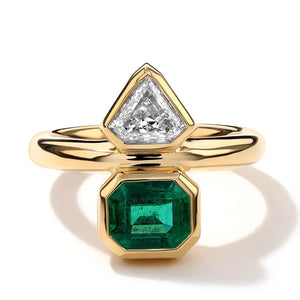 Emerald and Diamond Ring