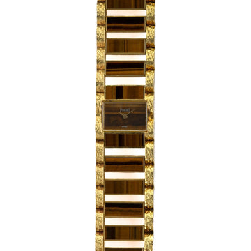 Piaget Vintage 18K Yellow Gold & Tiger's Eye Watch Piaget Pre-Owned