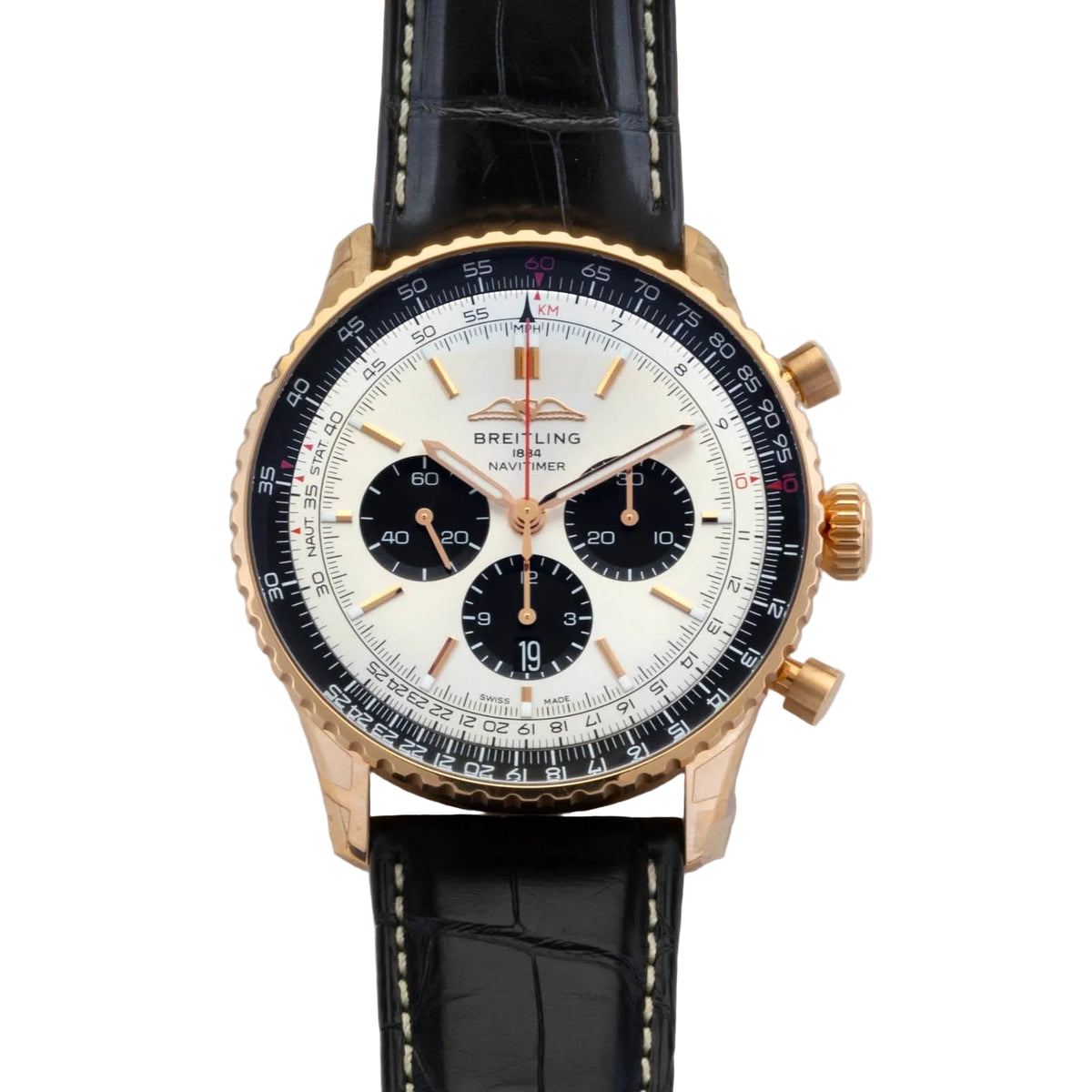Breitling 18K Rose Gold Navitimer B01 Chronograph