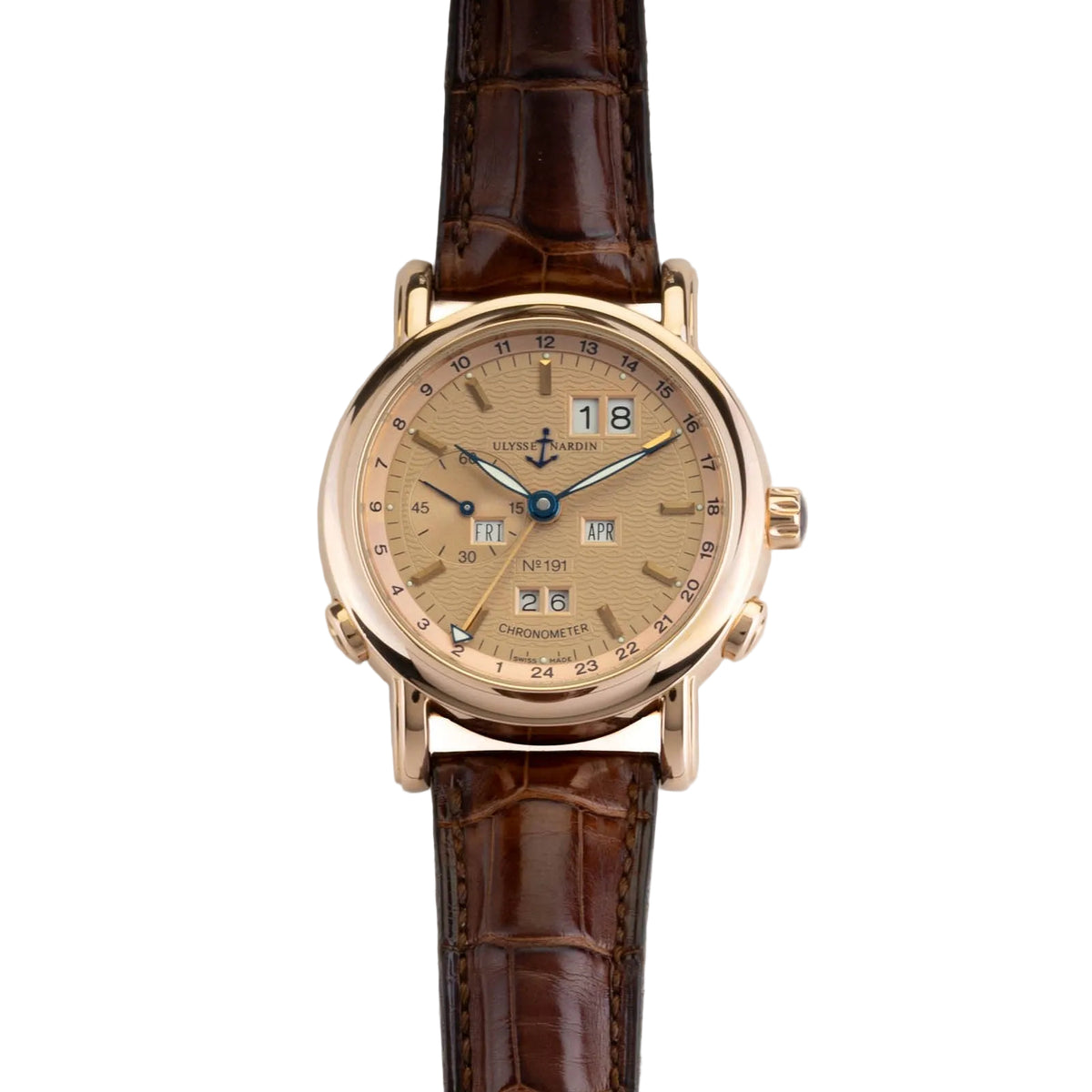 Ulysse Nardin 18K Rose Gold GMT Perpetual Calendar