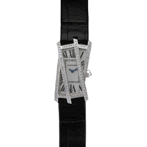 Cartier 18K White Gold & Diamond Libre Tank Crash