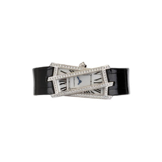 Cartier 18K White Gold & Diamond Libre Tank Crash thumbnail