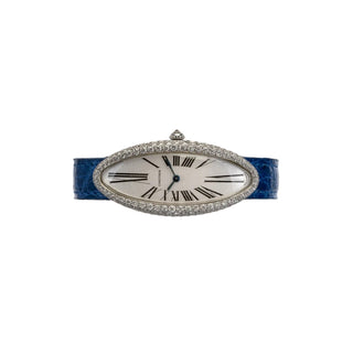 Cartier 18K White Gold & Diamond Baignoire Allongee thumbnail