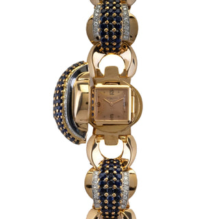 Vacheron Constantin 18K Yellow Gold, Sapphire & Diamond Concealed Watch thumbnail