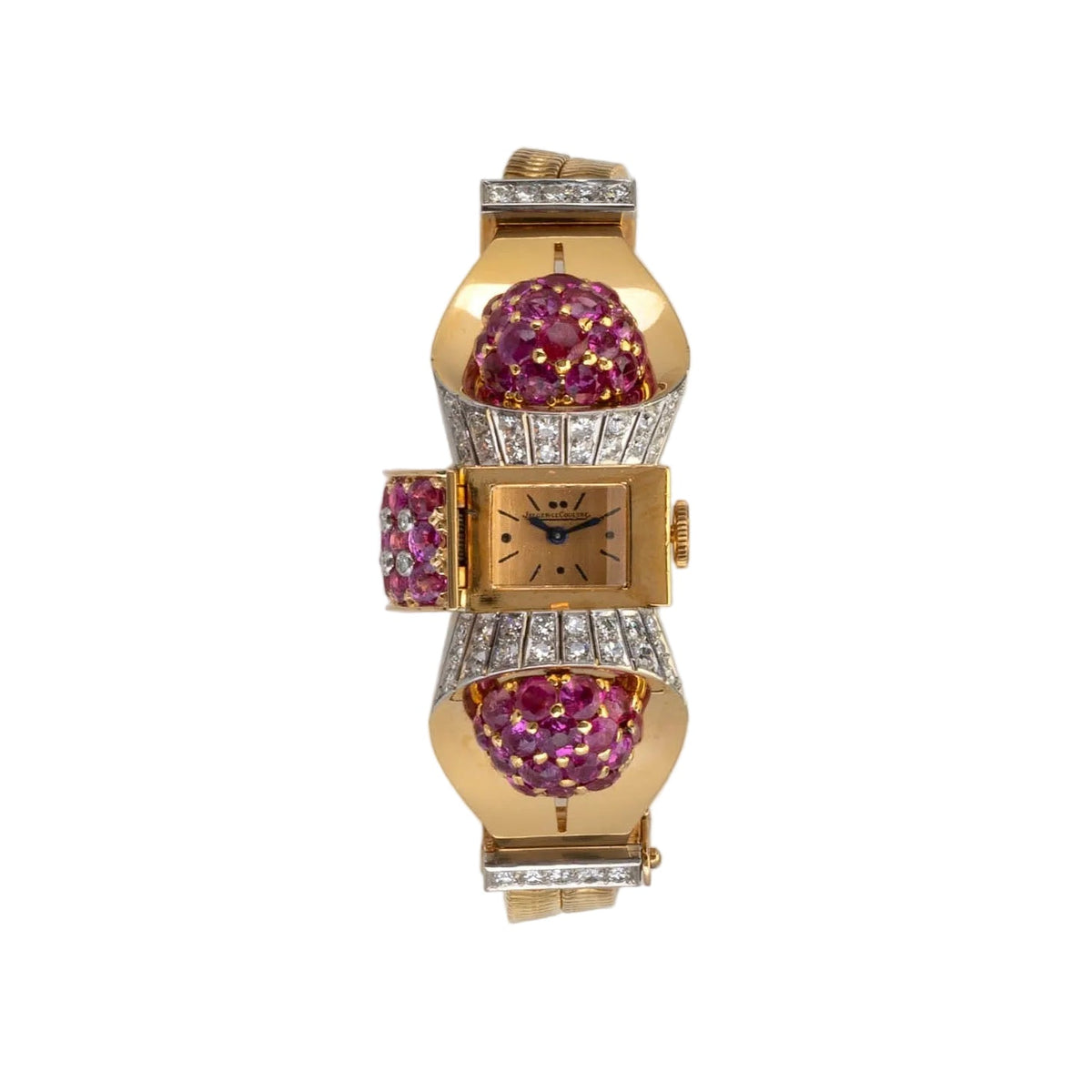 Jaeger LeCoultre 18K Diamond & Ruby Cocktail Watch Jaeger LeCoultre Pre-Owned