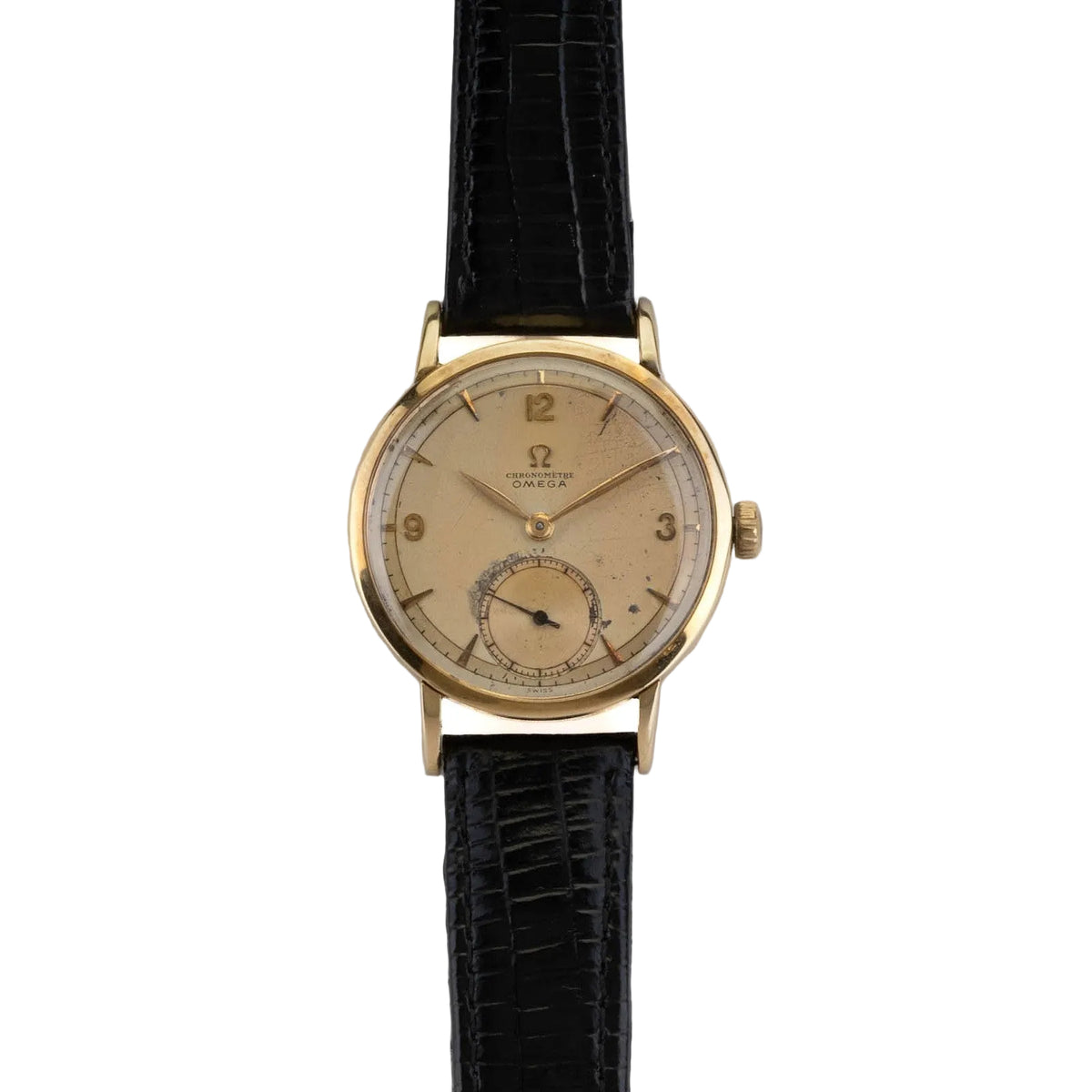 Omega 1940's 14K Yellow Gold Chronometer Watch