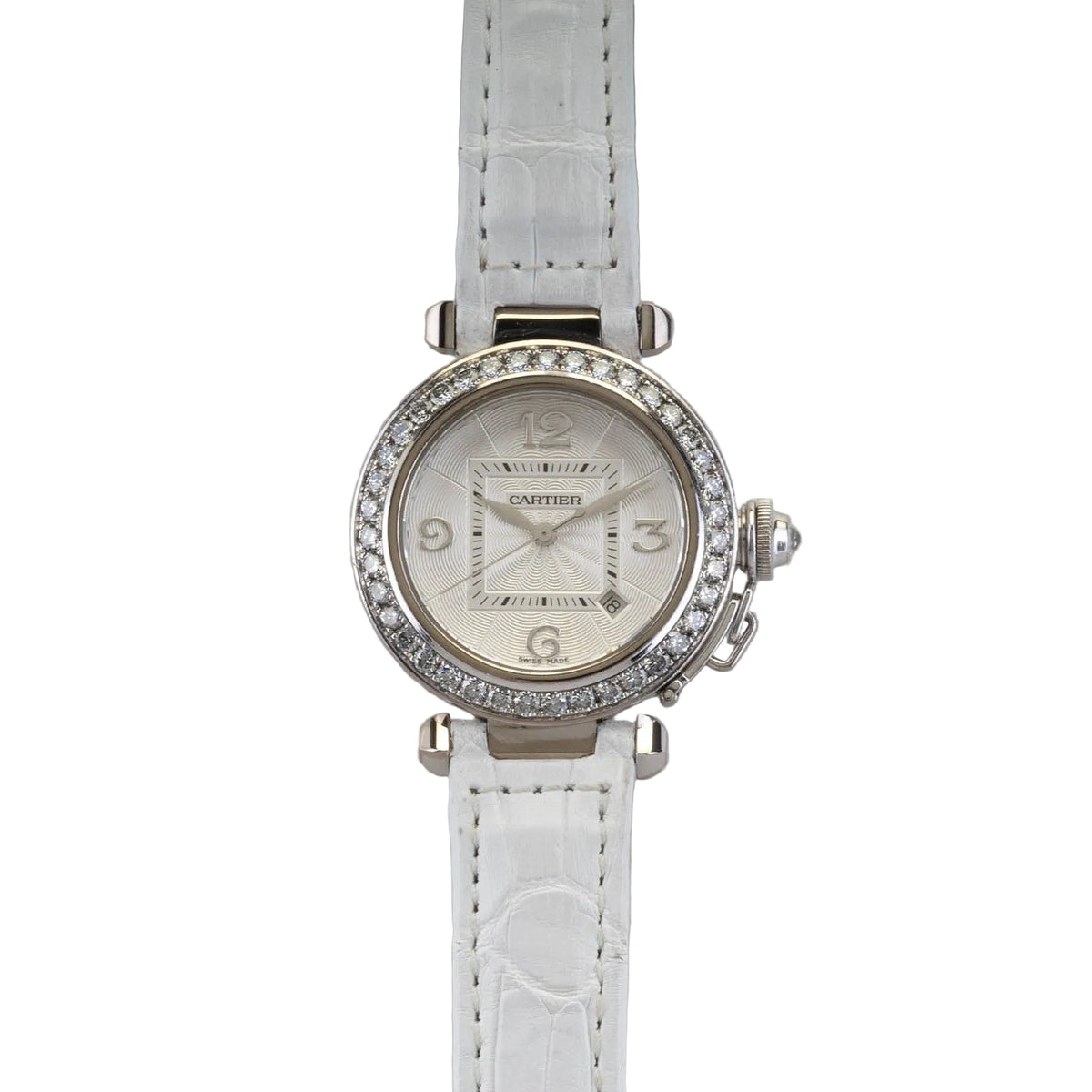 Cartier 18K White Gold & Diamond Pasha
