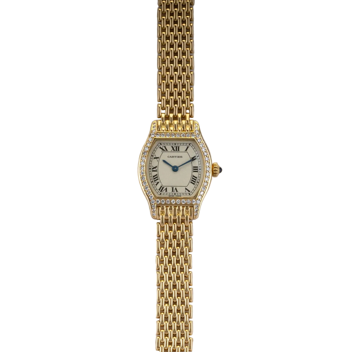 Cartier 18K Yellow Gold & Diamond Tortue