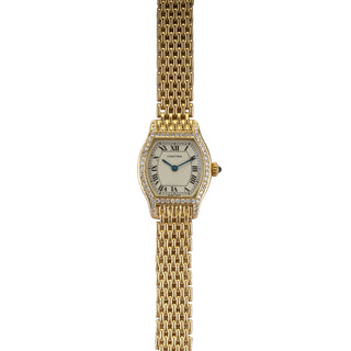 Cartier 18K Yellow Gold & Diamond Tortue thumbnail