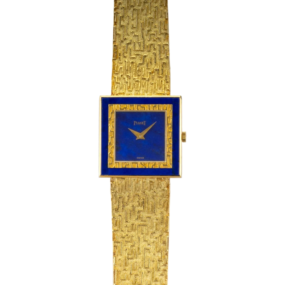 Piaget 18K Yellow Gold and Lapis Vintage Watch