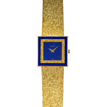 Piaget 18K Yellow Gold and Lapis Vintage Watch Piaget Pre-Owned