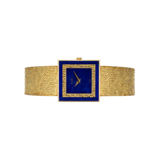 Piaget 18K Yellow Gold and Lapis Vintage Watch thumbnail