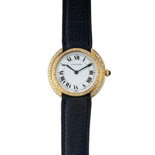 Cartier 18K Yellow Gold & Diamond Vendome Watch thumbnail