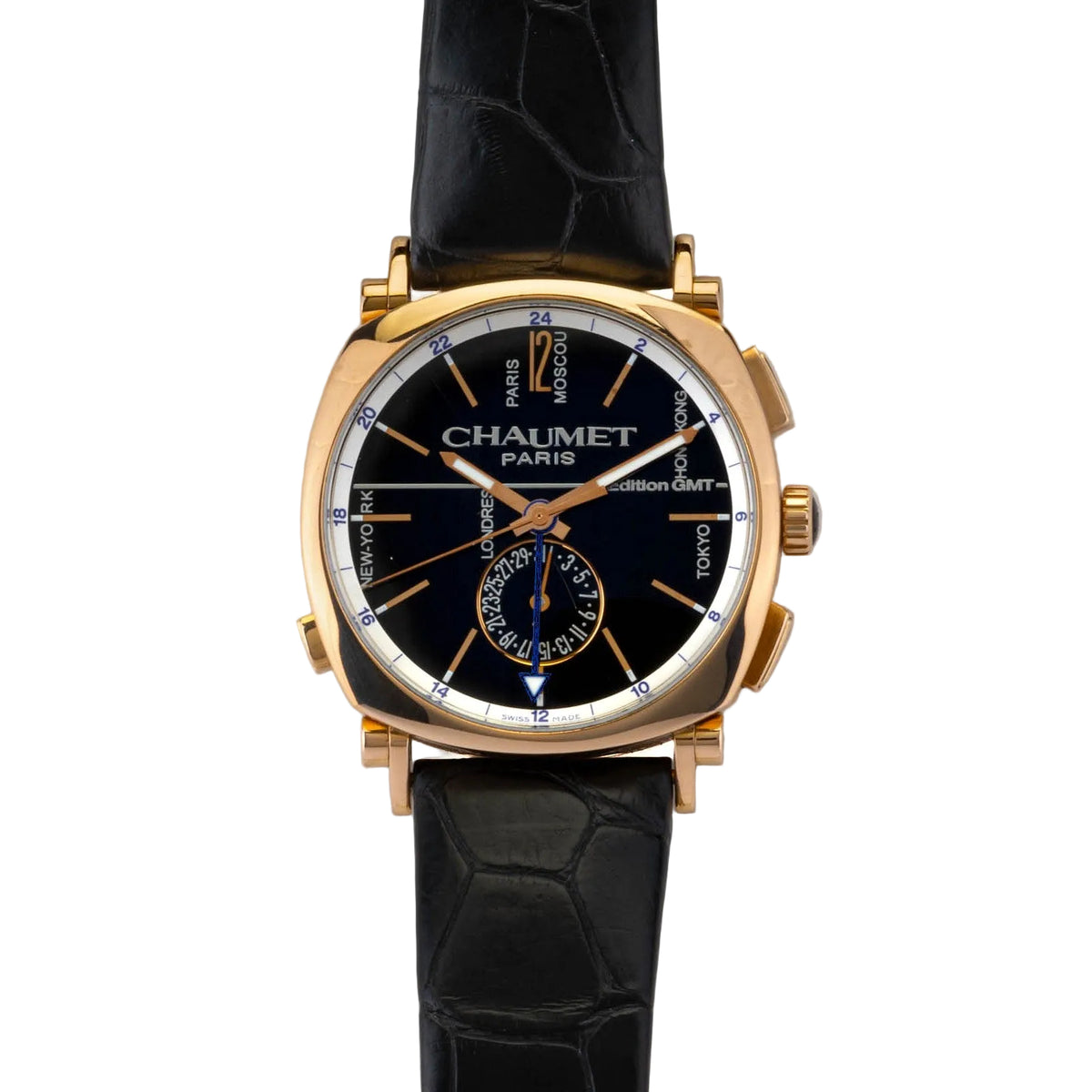 Chaumet 18K Rose Gold Dandy Edition GMT