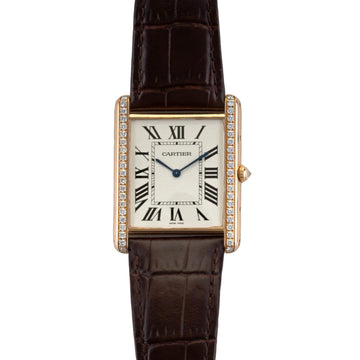 Cartier 18K Rose Gold & Diamond XL Tank Louis TEST Cartier Pre-Owned