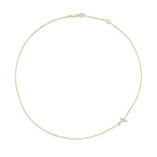 Single Diamond Initial Necklace thumbnail