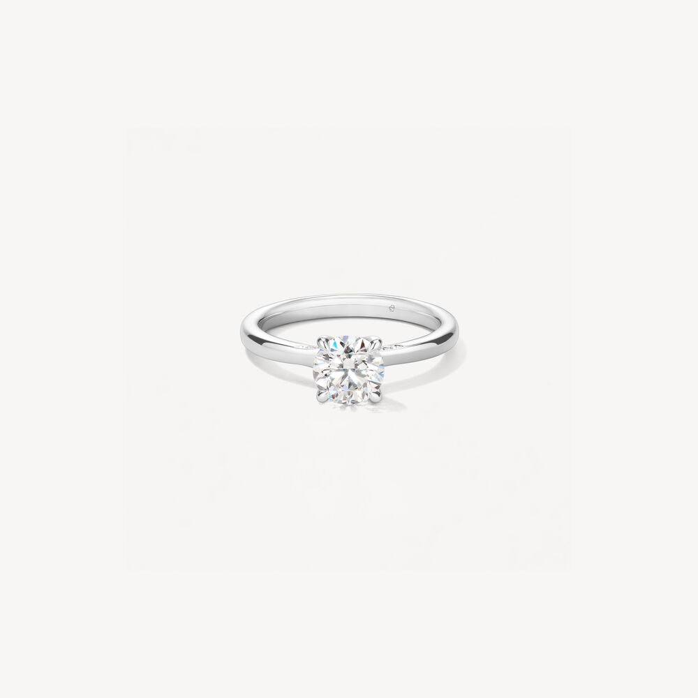 Vela Solitaire Ring with Diamond Gallery