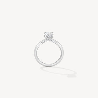 Vela Solitaire Ring with Diamond Gallery thumbnail