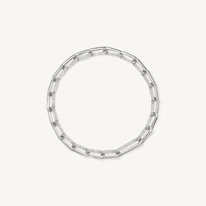 INSIDE/OUT Elongated Diamond Link Necklace