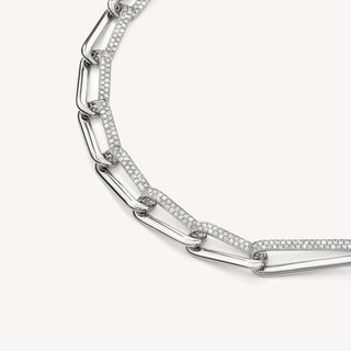 INSIDE/OUT Elongated Diamond Link Necklace thumbnail