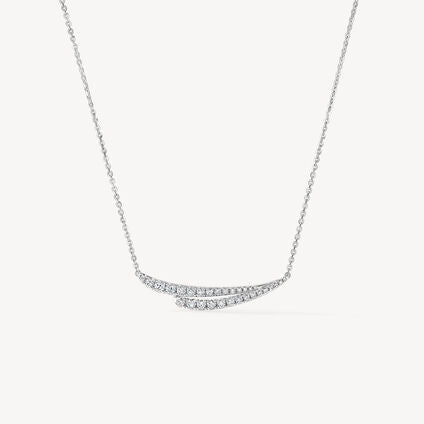 Hearts On Fire 18 Vela Frenct Di Necklace Vela French Cut Pave Pendant Necklace | 18 Vela Frenct Di Necklace - UU28068YGHV0401800