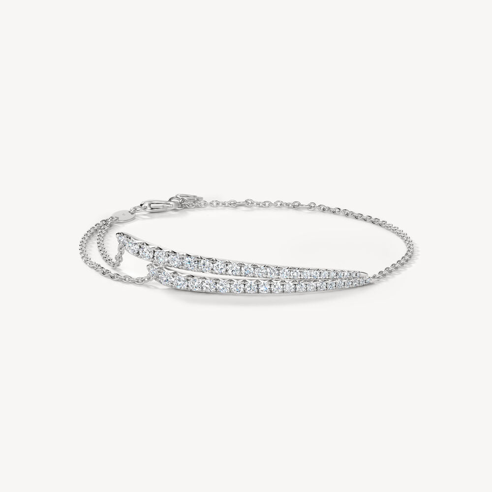 VELA French Cut Pavé Diamond Bracelet