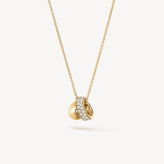 INSIDE/OUT MULTI-WEAR RONDEL DIAMOND PENDANT NECKLACE thumbnail