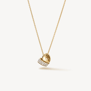 INSIDE/OUT MULTI-WEAR RONDEL DIAMOND PENDANT NECKLACE thumbnail