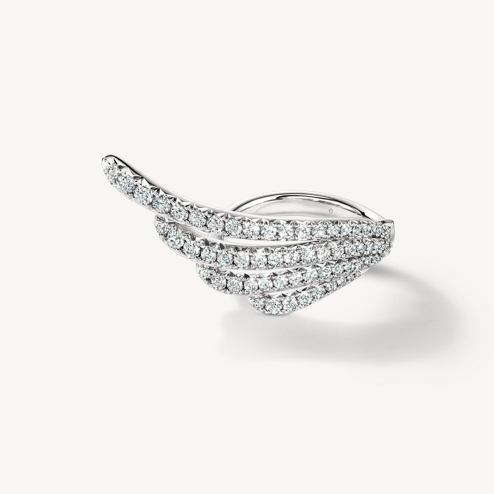 VELA French Cut Pavé Cocktail Ring
