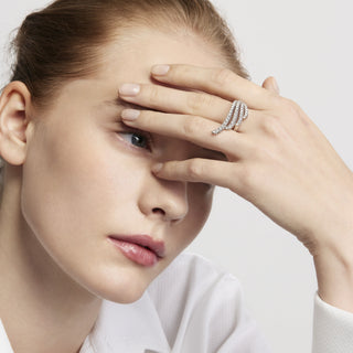 VELA French Cut Pavé Cocktail Ring thumbnail