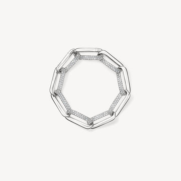 INSIDE/OUT DIAMOND LINK BRACELET