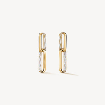 INSIDE/OUT Diamond Link Earrings, Small