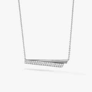 INSIDE/OUT DIAMOND FLIP PENDANT NECKLACE