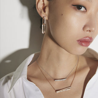 INSIDE/OUT DIAMOND FLIP PENDANT NECKLACE thumbnail